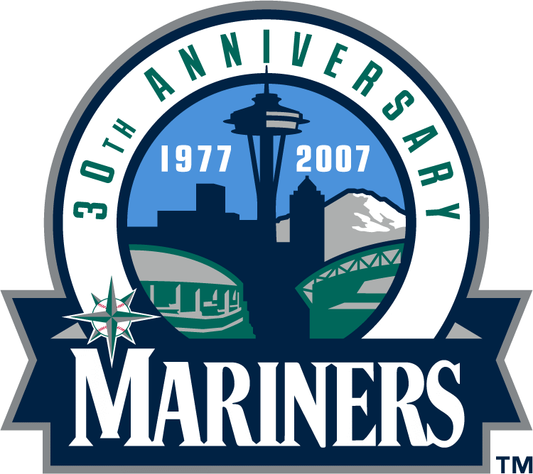 Seattle Mariners 2007 Anniversary Logo DIY iron on transfer (heat transfer)